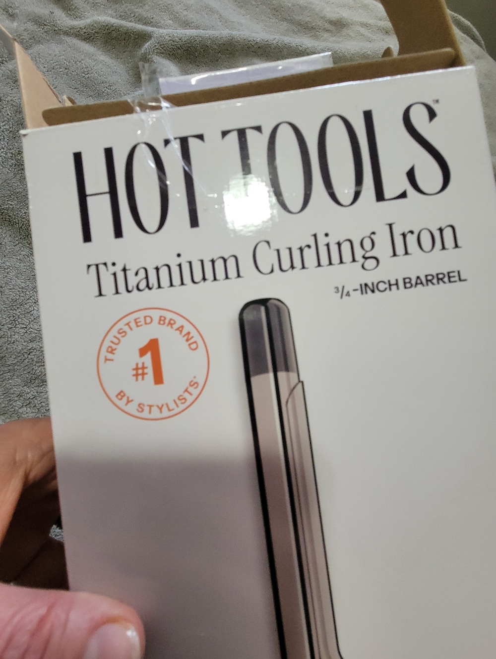 Hot Tools Titanium Curling Iron - Silver and Black 3/4in - Picture 4 of 7
